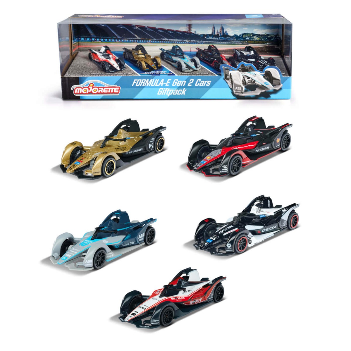 Majorette Formula-E Gen 2 Cars 5 Pieces Giftpack