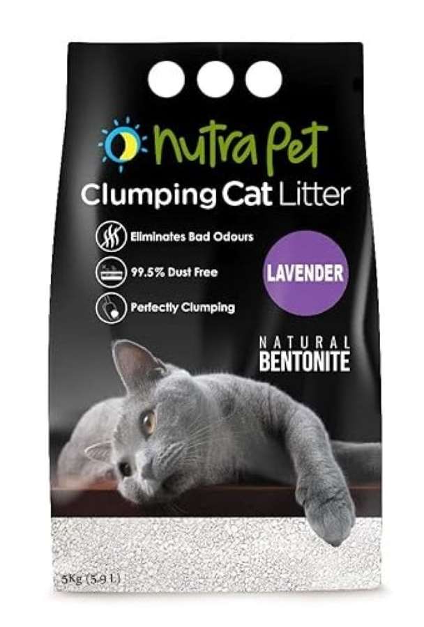 Nutrapet Lavender White Compact Cat Litter 5Kg