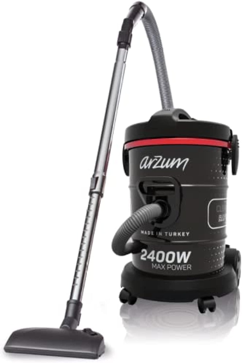 Arzum 21 Liter Drum Vacuum Cleaner 2400 Watts Black Color Model - AR4106