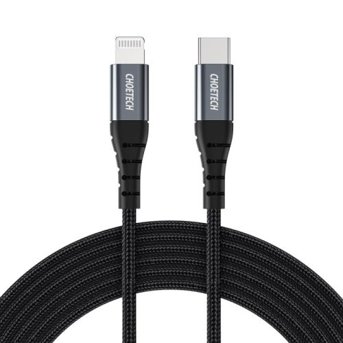Choetech USB-C to Lightning Cable 1.2m-(BLACK)-(IP0039-BK)