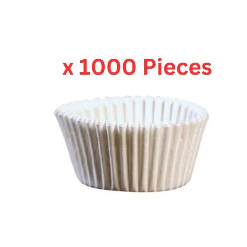 Hotpack Baking Paper Cake Cups White 1000 Pieces - CAKECUP