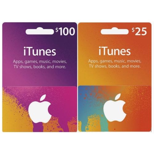 $100 & $25 USA iTunes Card Bundle (Instant E-mail Delivery)