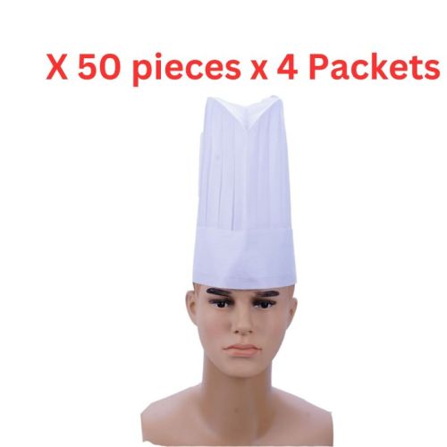 Hotpack Non Woven Chef Hat White - 50 Pieces -  NWCHEFHAT9