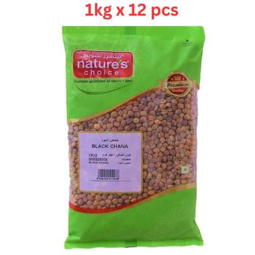 Natures Choice Black Chana 1Kg Pack Of 12  (UAE Delivery Only)