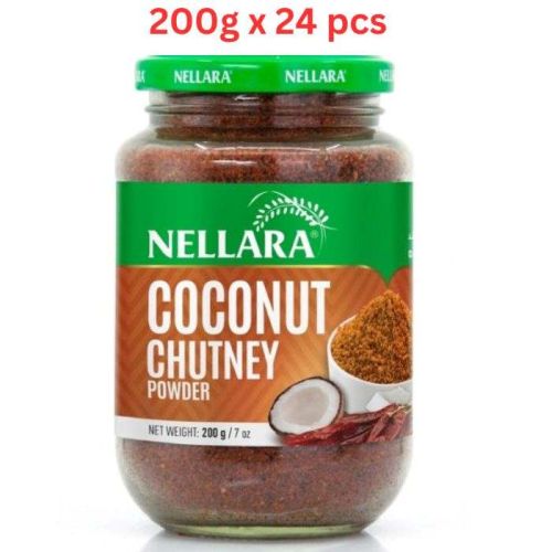 Nellara Coconut Chutney Powder 200g Glass Jar (Pack of 24)