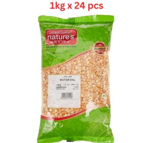 Natures Choice Matar Dal, 1 kg Pack Of 24 (UAE Delivery Only)