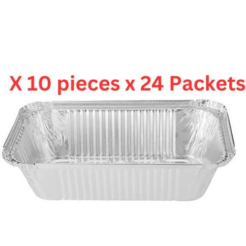 Hotpack Aluminium Container Base With Lid - 10 Pieces