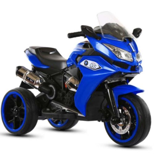 Megastar Ride On BMW Style Trikester 12V, Electric Motorcycle For Kids - Blue (UAE Delivery Only)