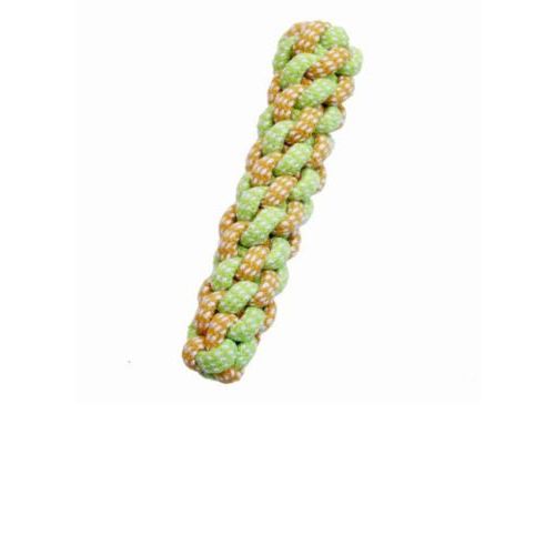 Pets Club Green & Yellow Chew Corn Cotton Rope Dog Toy