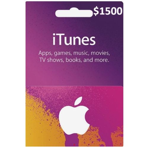 $1500 USA Apple iTunes Card (Email Delivery) 