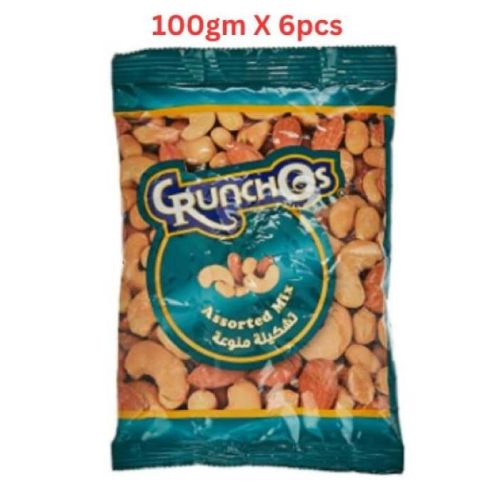 Crunchos Assorted Mix (Regular Mix) 100g - Carton of 6 Packs (UAE Delivery Only)