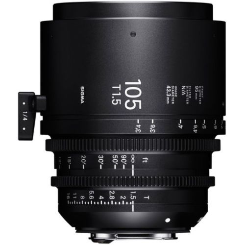 Sigma 105mm T1.5 FF Sony E Mount Fully Luminous High-Speed Prime Lens Feet