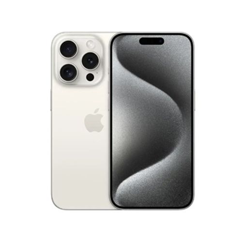 Apple iPhone 15 Pro (Physical Dual Sim - HK), 6.1 inch, 512GB, 8GB, White Titanium with FaceTime