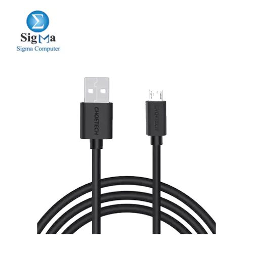 CHOETECH CABLE AB003 USB-A to Micro USB 1.2m Cable-(BLACK)-(AB003-BK)