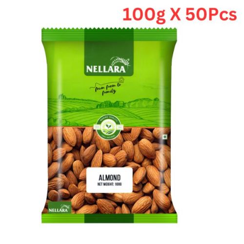 Nellara Almond (Badam) 100Gm (Pack of 50)   