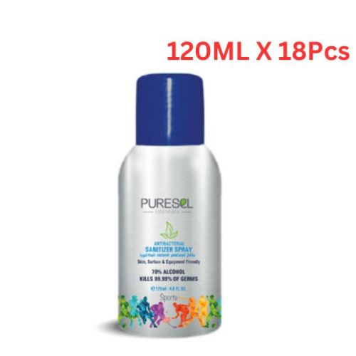 Puresel Spray Hand Sanitizer Sports 120ML (Pack of 18)