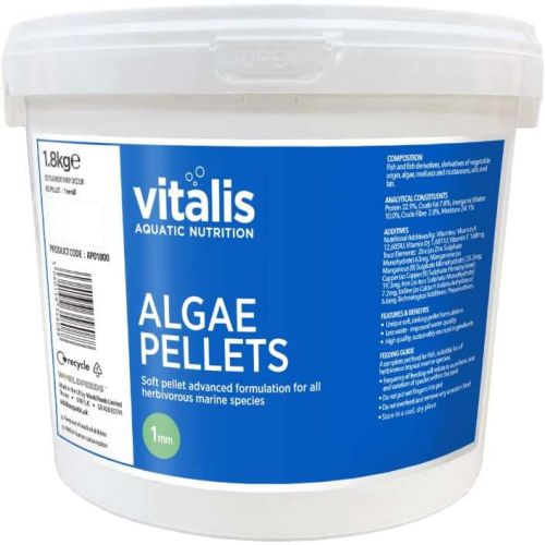 Vitalis Algae Pellets (Xs) 1Mm 1.8Kg