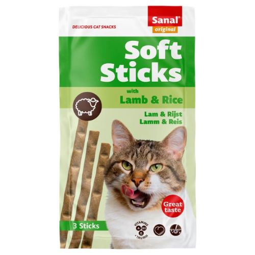 Sanal Cat Soft Sticks Lamb & Rice - (Buy 3 Get 1 Free)