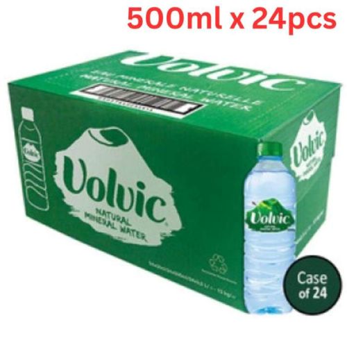 Volvic Natural Mineral Water, 24 Bottles x 500ML (10 Boxes)