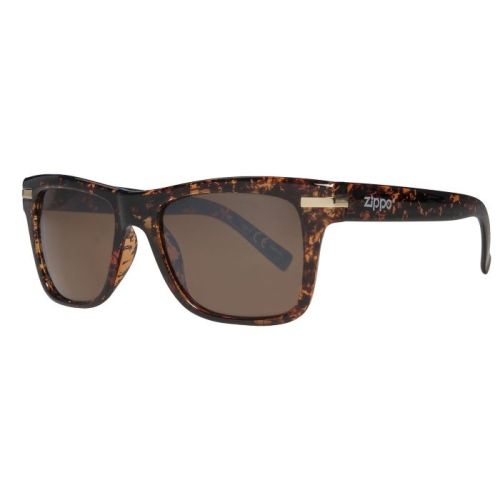 Zippo OB25-03 Square Shape Sunglasses For Men, 55 mm Size, Tortoise - 267000214