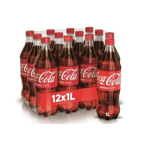 Coca-Cola Regular, Pet Bottle - 12 x 1 L