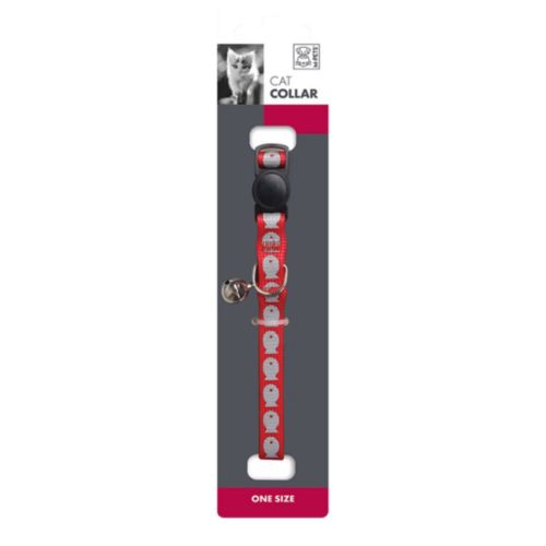 M-PETS Reflective Cat Collar Red (Pack of 5)