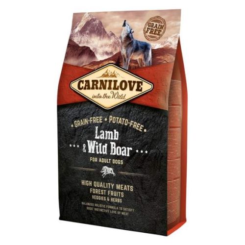 Carnilove Lamb & Wild Boar For Adult Dogs 4kg 