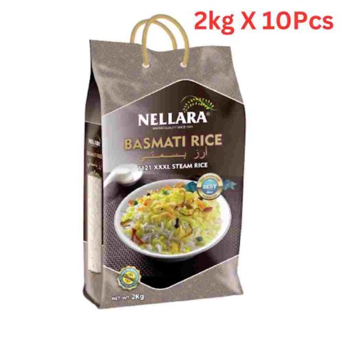 Nellara Basmathi Rice 1121 XXXL Classic  Rice  2kg (Pack of 10)  