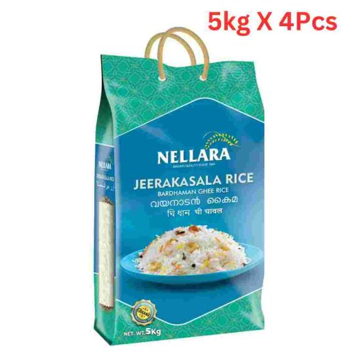 Nellara JeerakaSala Classic Rice 5 kg (Pack of 4)