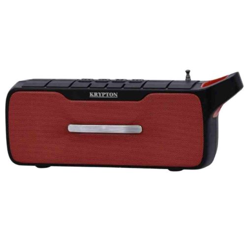Krypton Rechargeable BT Speaker-(Black and Red)-(KNMS5415)