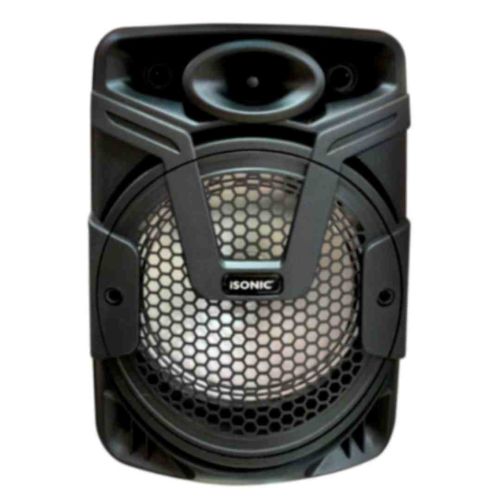 iSonic 8 inch Rechargeable Speaker-(Black)-(iS 445)