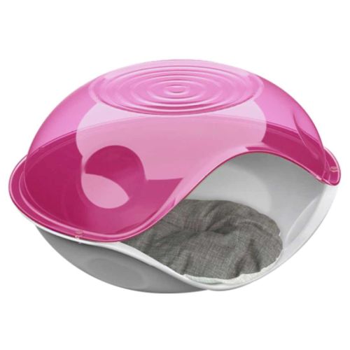 Georplast Duck Transparent Cove Red Pet Bed - Pink