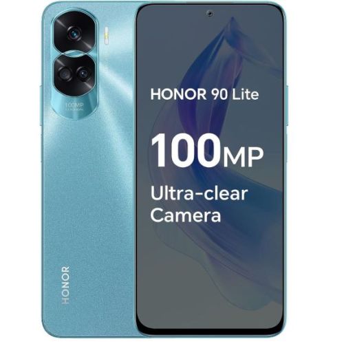 Honor 90 Lite, 256GB, 8GB, 5G Smartphone, Cyan Lake