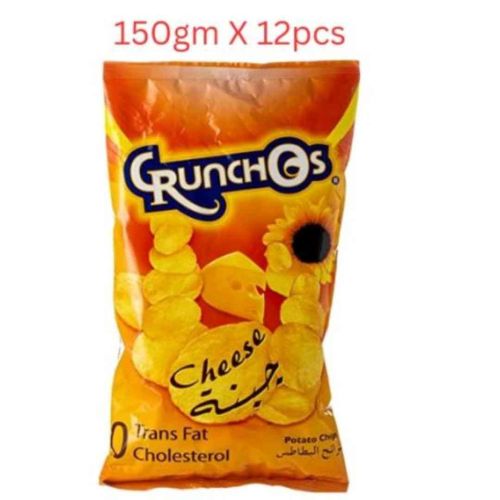 Crunchos Chips Cheese, 150g - Carton of 12 Packs