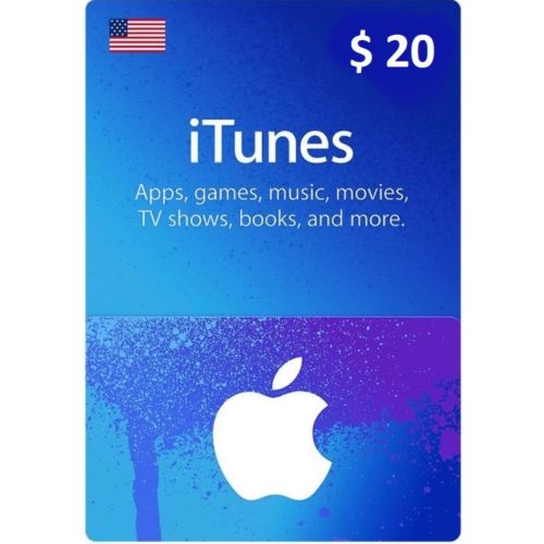 $20 USA Apple iTunes Card (Instant E-mail Delivery)