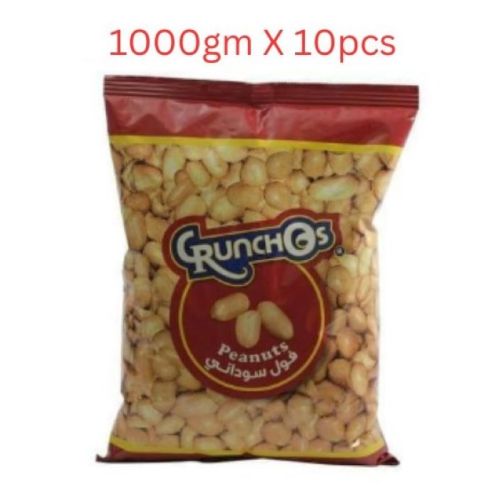 Crunchos Peanuts, 1000g, Carton of 10 Packs