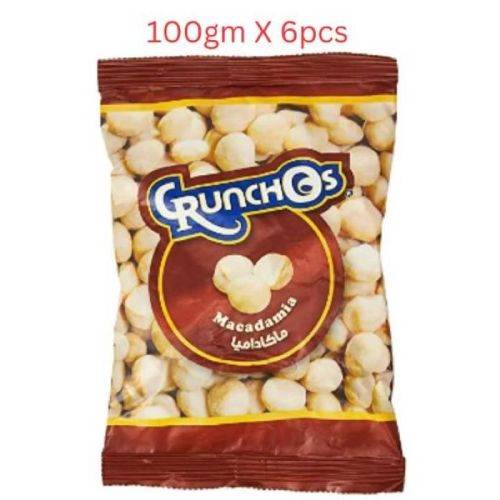 Crunchos Macadamia Salted 100gm - Carton of 6 Packs (UAE Delivery Only)