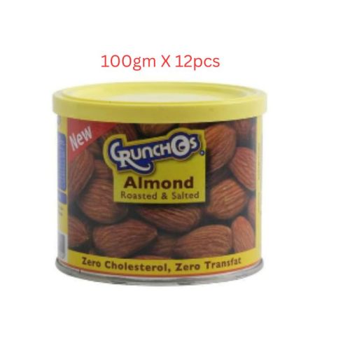 Crunchos Almond, 100g - Carton of 12 Packs