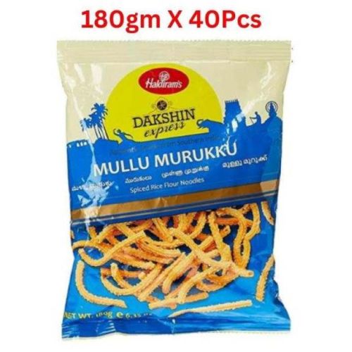 Haldirams Dakshin Express Mullu Murukku - 180 Gms Pack Of 40 (UAE Delivery Only)
