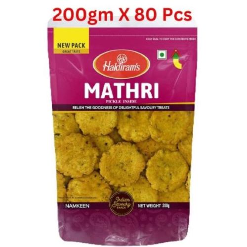 Haldirams Mathri 200Gm Pack Of 80 (UAE Delivery Only)