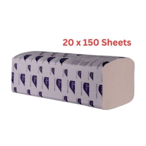 Fine Interfold Tissue, 2 Ply -  20 x 150 Sheets