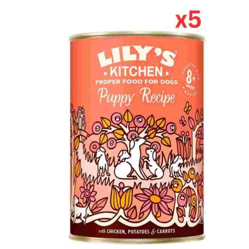 Lily'S Kitchen Chicken Recipe Puppy Food (400G) (Pack Of 5)
