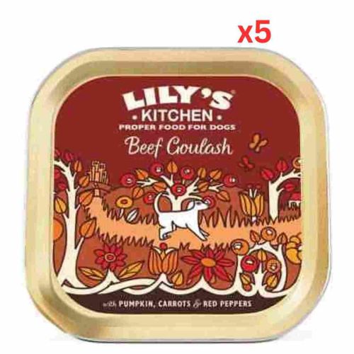 Lily'S Kitchen Dog Beef Goulash Dog Wet Food - 150G (Pack Of 5)