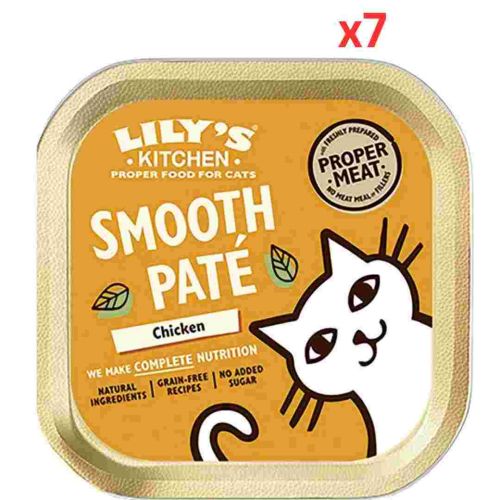 Lily'S Kitchen Chicken Paté Wet Cat Food (85G) (Pack Of 7)