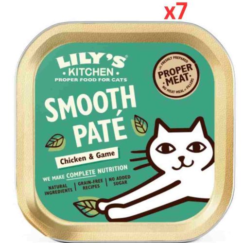Lily'S Kitchen Chicken & Game Paté Wet Cat Food (85G) (Pack Of 7)