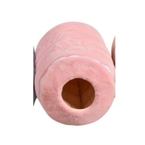 Pets Club Pet Bed Tunnel Made With Cotton For Dogs & Cats - 50X33 Cm -medium -pink