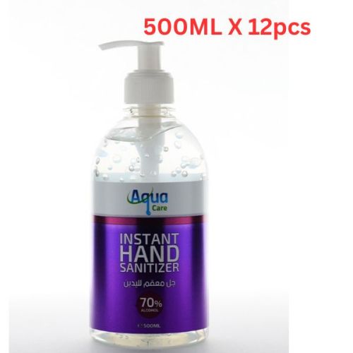 Aqua Care Hand Sanitizer Gel - 500ML x 12pcs