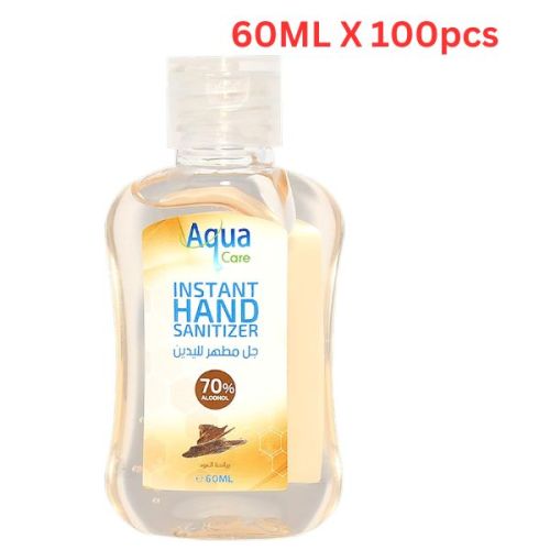 Aqua Care Hand Sanitizer Gel Oud - 60ML x 100pcs
