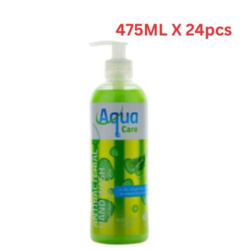 Aqua Care Antibacterial Hand Wash Aloe Vera - 475ML x 24pcs