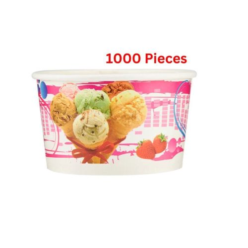 Hotpack  750ml Paper Ice Cream Cup Without Lid 1000 Pieces - ICB750
